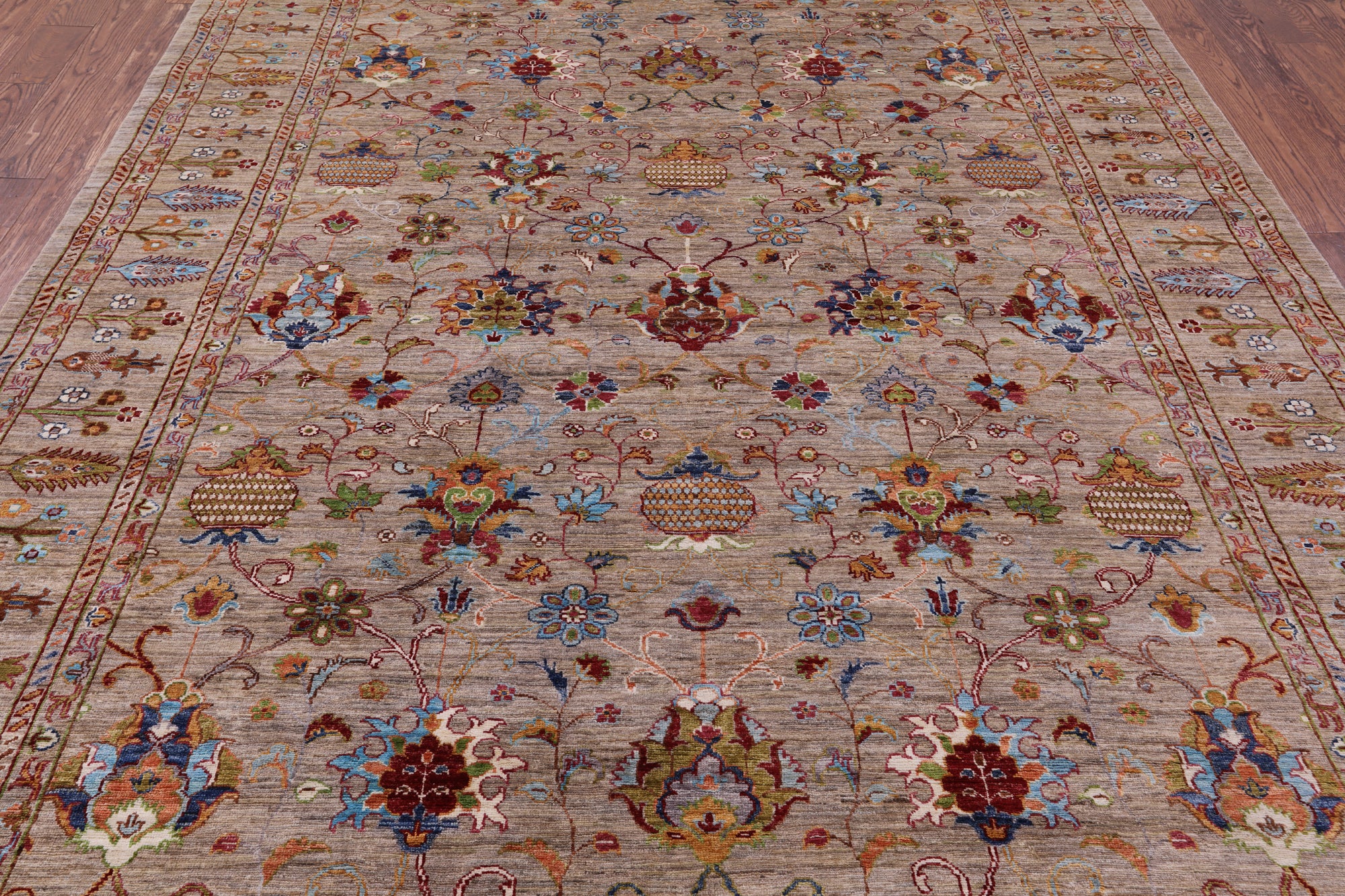Peshawar Handmade Wool Rug - 8' 2" X 11' 9" - Golden Nile