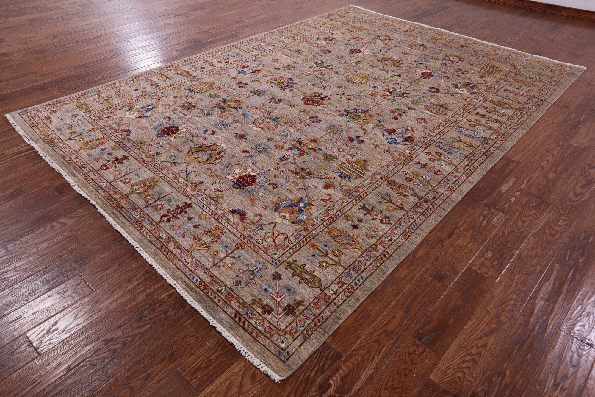 Peshawar Handmade Wool Rug - 8' 2" X 11' 9" - Golden Nile