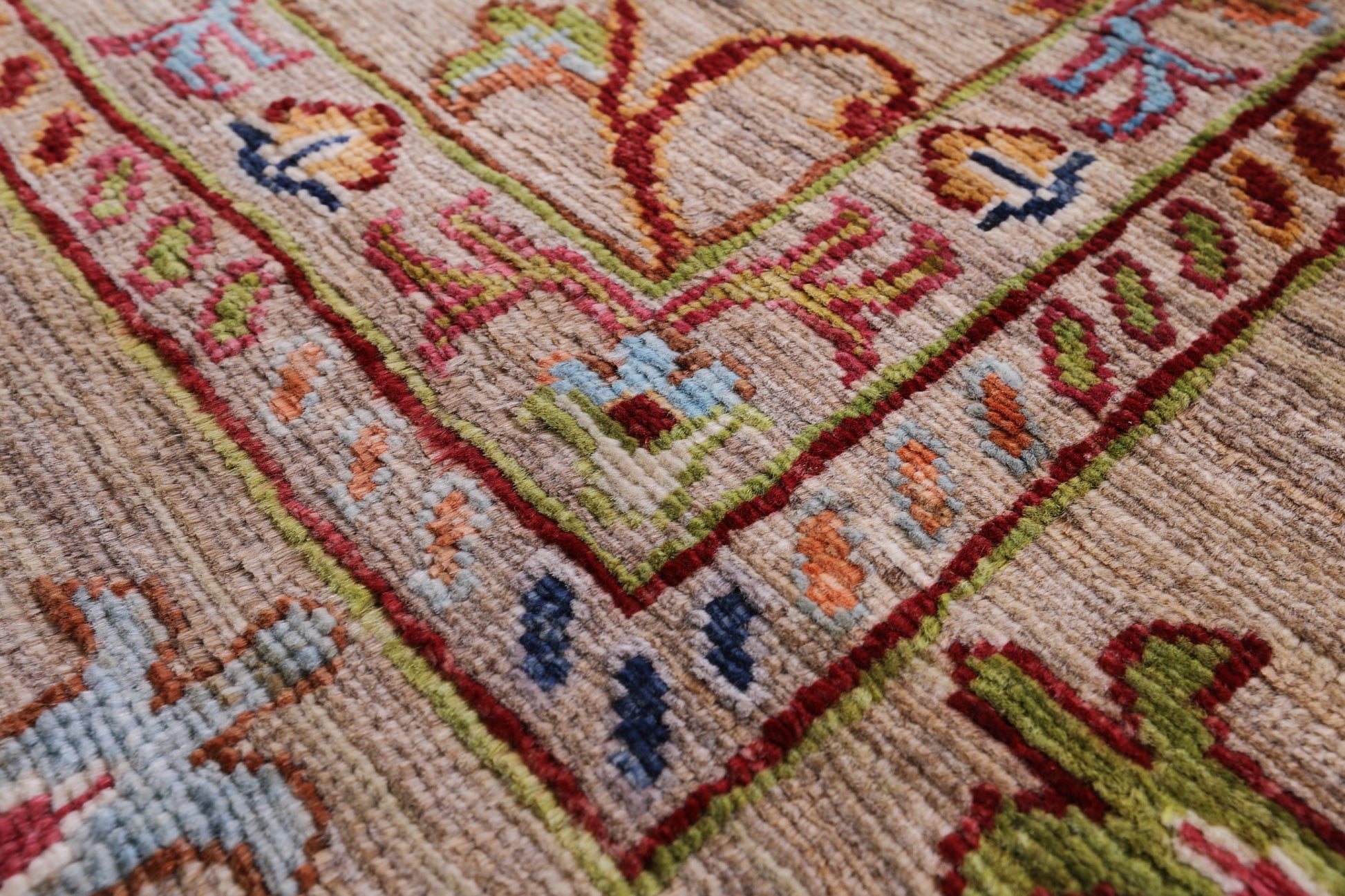 Peshawar Handmade Wool Rug - 8' 2" X 11' 9" - Golden Nile