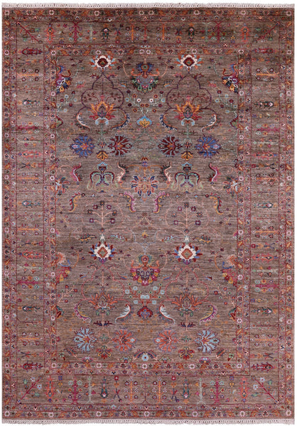 Peshawar Handmade Wool Rug - 6' 8" X 9' 9" - Golden Nile