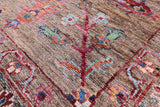 Peshawar Handmade Wool Rug - 6' 8" X 9' 9" - Golden Nile