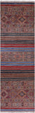 Khorjin Persian Gabbeh Hand Knotted Wool Runner Rug - 2' 8" X 8' 5" - Golden Nile