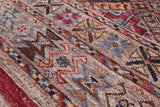 Khorjin Persian Gabbeh Hand Knotted Wool Runner Rug - 2' 8" X 8' 5" - Golden Nile