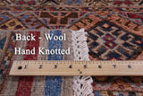 Khorjin Persian Gabbeh Hand Knotted Wool Runner Rug - 2' 8" X 8' 5" - Golden Nile