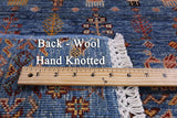 Tribal Persian Gabbeh Handmade Wool Rug - 2' 10" X 4' 6" - Golden Nile