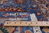 Blue Persian Tabriz Hand Knotted Wool Runner Rug - 2' 8" X 9' 11" - Golden Nile