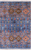 Tribal Persian Gabbeh Hand Knotted Wool Rug - 2' 10" X 4' 4" - Golden Nile