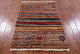 Khorjin Persian Gabbeh Hand Knotted Wool Rug - 3' 5" X 5' 0" - Golden Nile
