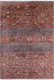 Khorjin Persian Gabbeh Hand Knotted Wool Rug - 7' 0" X 9' 10" - Golden Nile