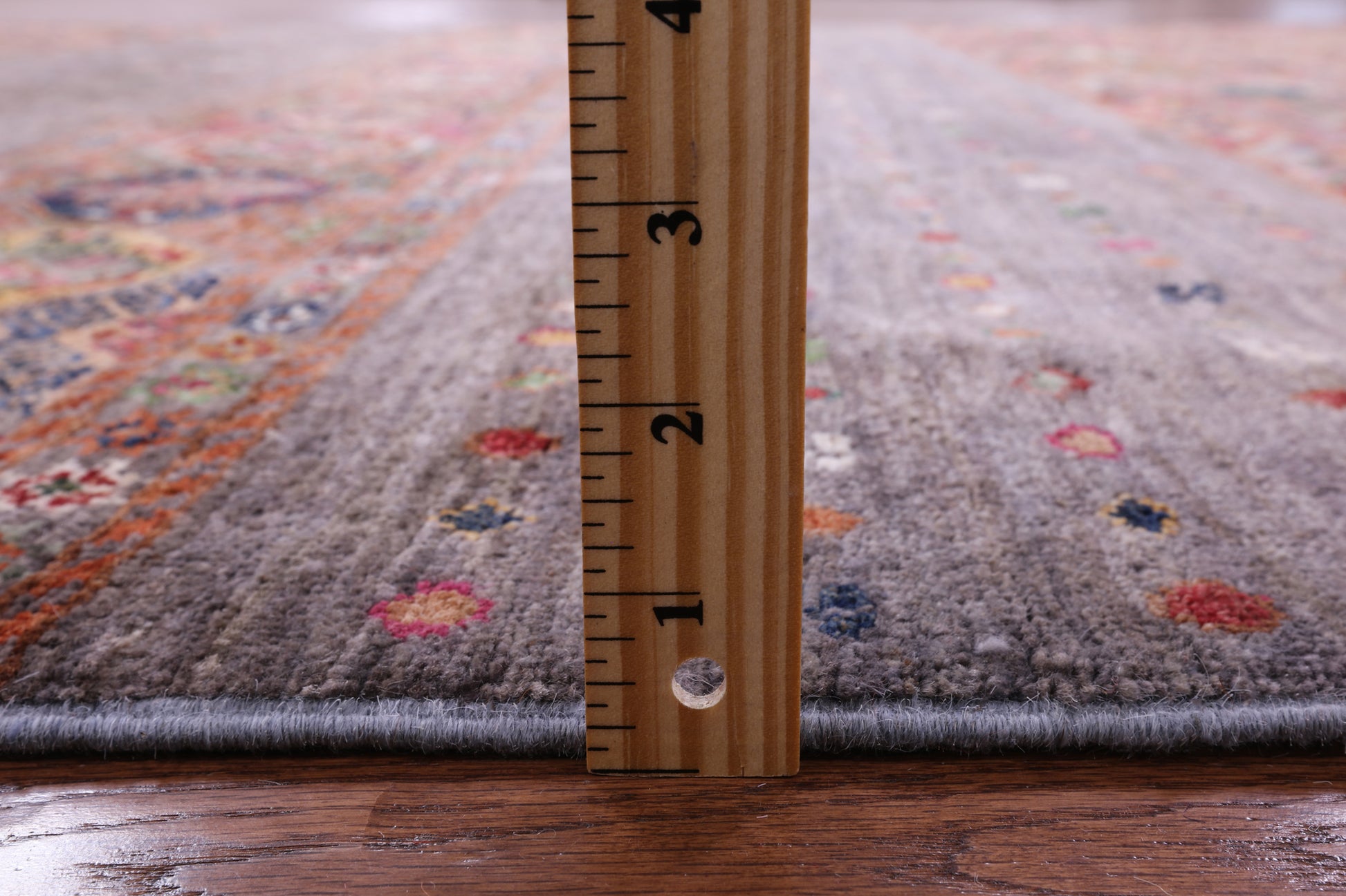 Khorjin Persian Gabbeh Hand Knotted Wool Rug - 7' 0" X 9' 10" - Golden Nile