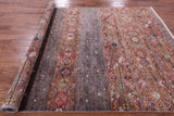 Khorjin Persian Gabbeh Hand Knotted Wool Rug - 7' 0" X 9' 10" - Golden Nile
