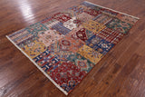 Super Kazak Hand Knotted Wool Rug - 5' 8" X 8' 3" - Golden Nile