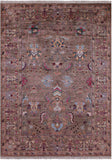 Peshawar Hand Knotted Wool Rug - 5' 1" X 6' 10" - Golden Nile