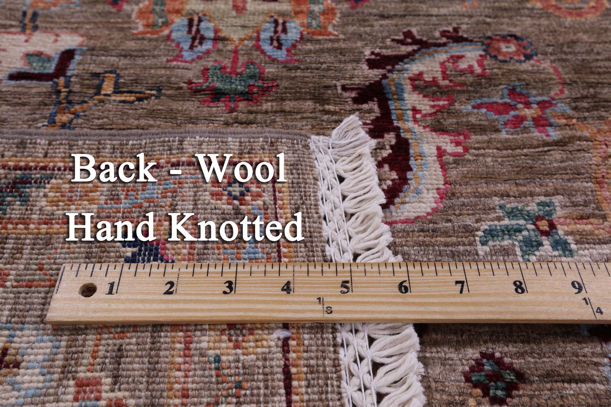 Peshawar Hand Knotted Wool Rug - 5' 1" X 6' 10" - Golden Nile