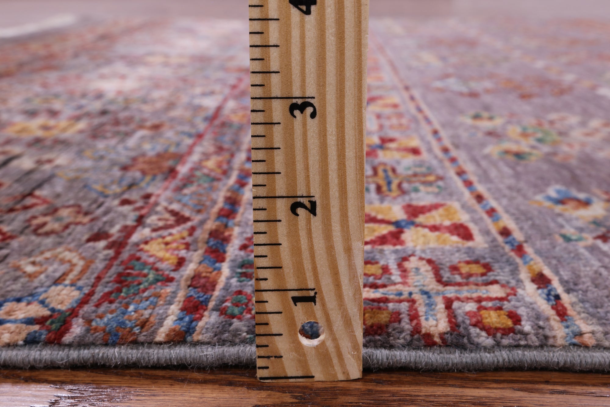 Khorjin Persian Gabbeh Hand Knotted Wool Rug - 4' 3" X 6' 2" - Golden Nile