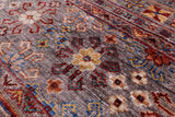Khorjin Persian Gabbeh Hand Knotted Wool Rug - 4' 1" X 6' 2" - Golden Nile