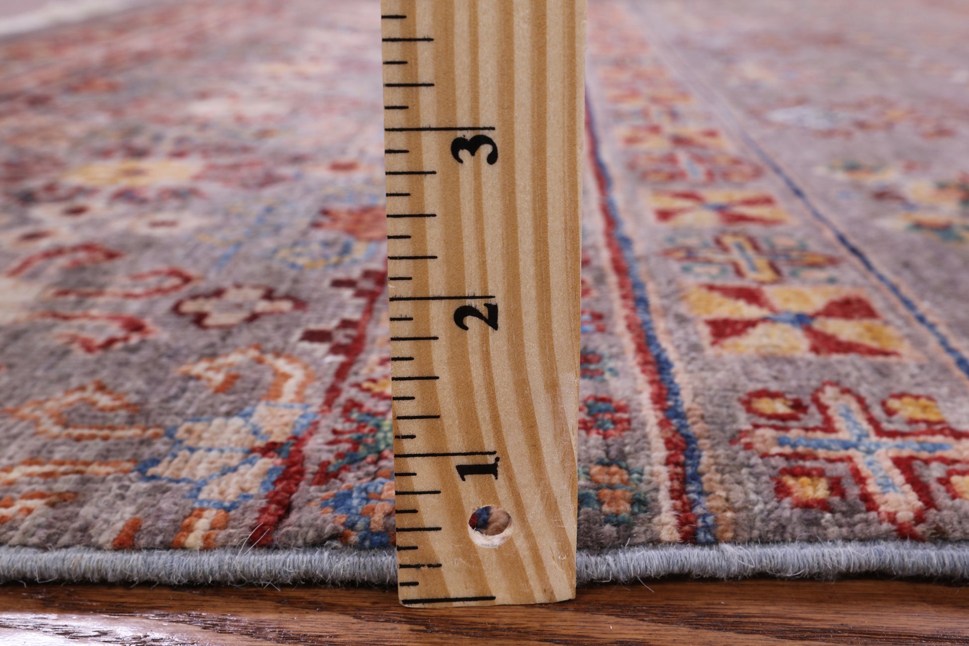 Khorjin Persian Gabbeh Hand Knotted Wool Rug - 4' 1" X 6' 2" - Golden Nile