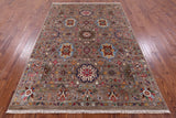 Peshawar Handmade Wool Rug - 6' 1" X 8' 10" - Golden Nile