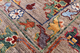 Peshawar Handmade Wool Rug - 6' 1" X 8' 10" - Golden Nile