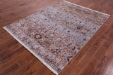 Khorjin Persian Gabbeh Hand Knotted Wool Rug - 5' 10" X 7' 9" - Golden Nile