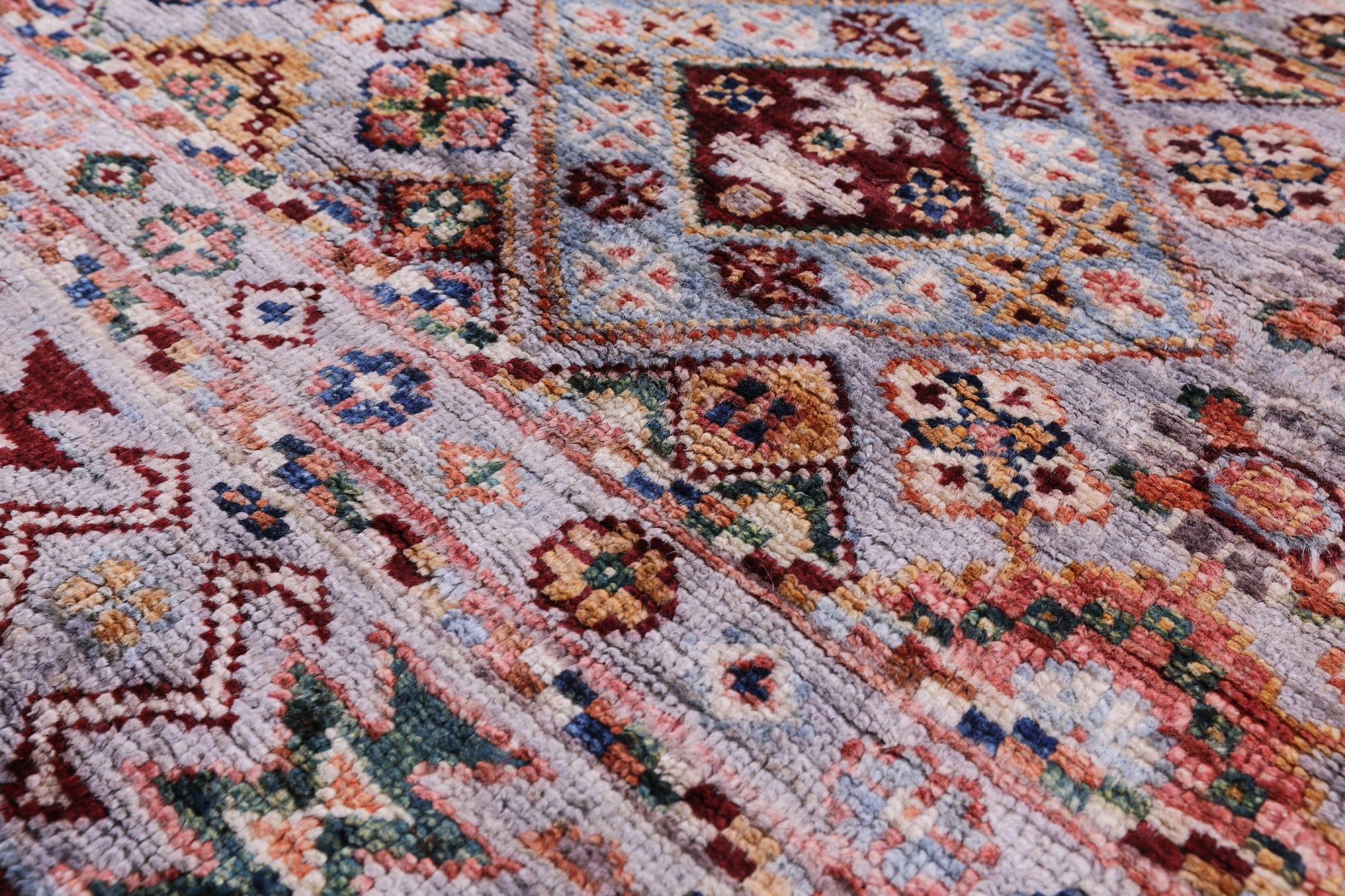 Khorjin Persian Gabbeh Hand Knotted Wool Rug - 5' 10" X 7' 9" - Golden Nile