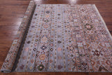 Khorjin Persian Gabbeh Hand Knotted Wool Rug - 5' 10" X 7' 9" - Golden Nile