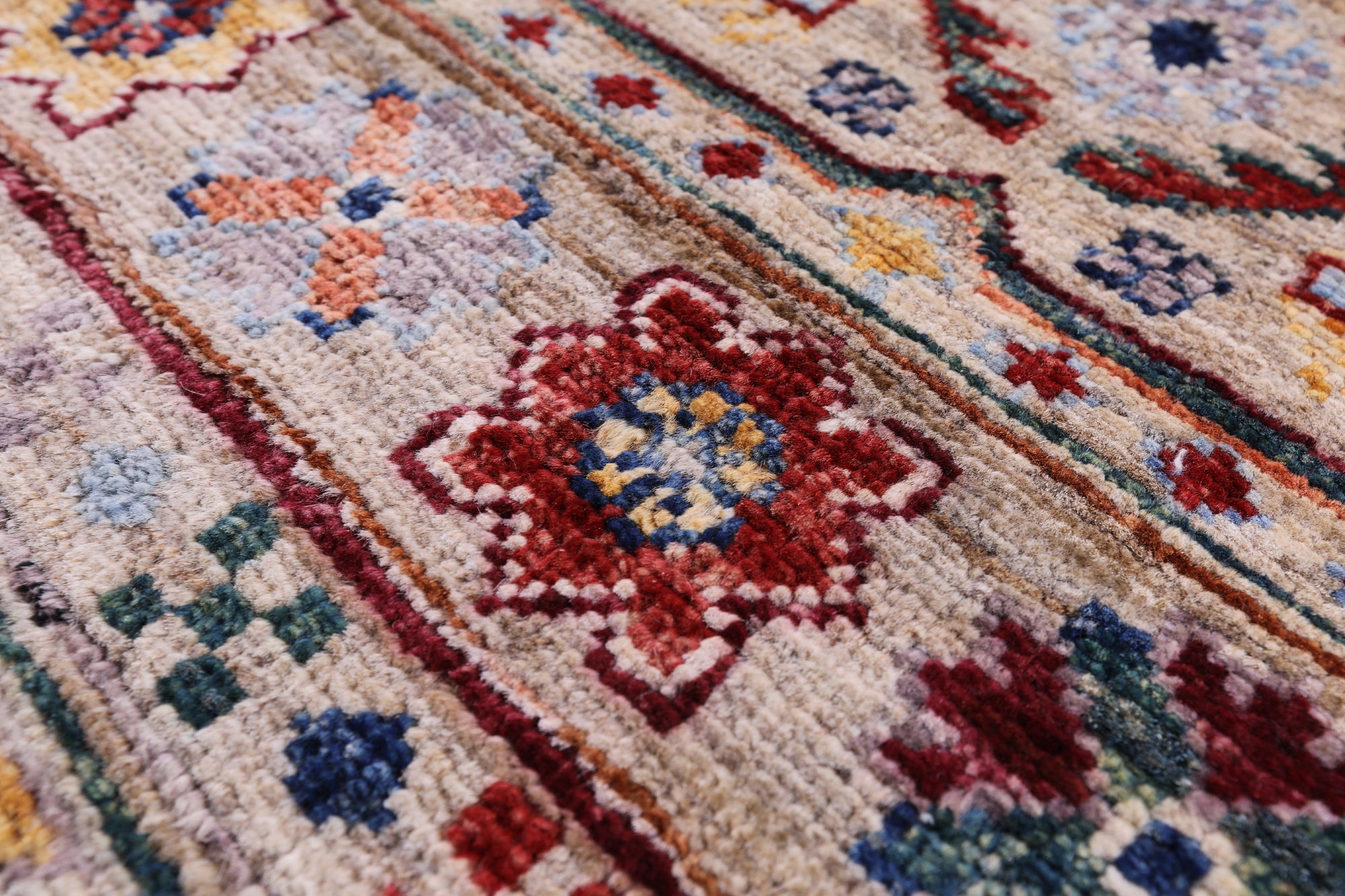 Tribal Persian Gabbeh Hand Knotted Wool Rug - 5' 0" X 6' 8" - Golden Nile