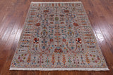 Peshawar Hand Knotted Wool Rug - 5' 0" X 6' 8" - Golden Nile