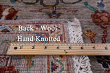 Peshawar Hand Knotted Wool Rug - 5' 0" X 6' 8" - Golden Nile