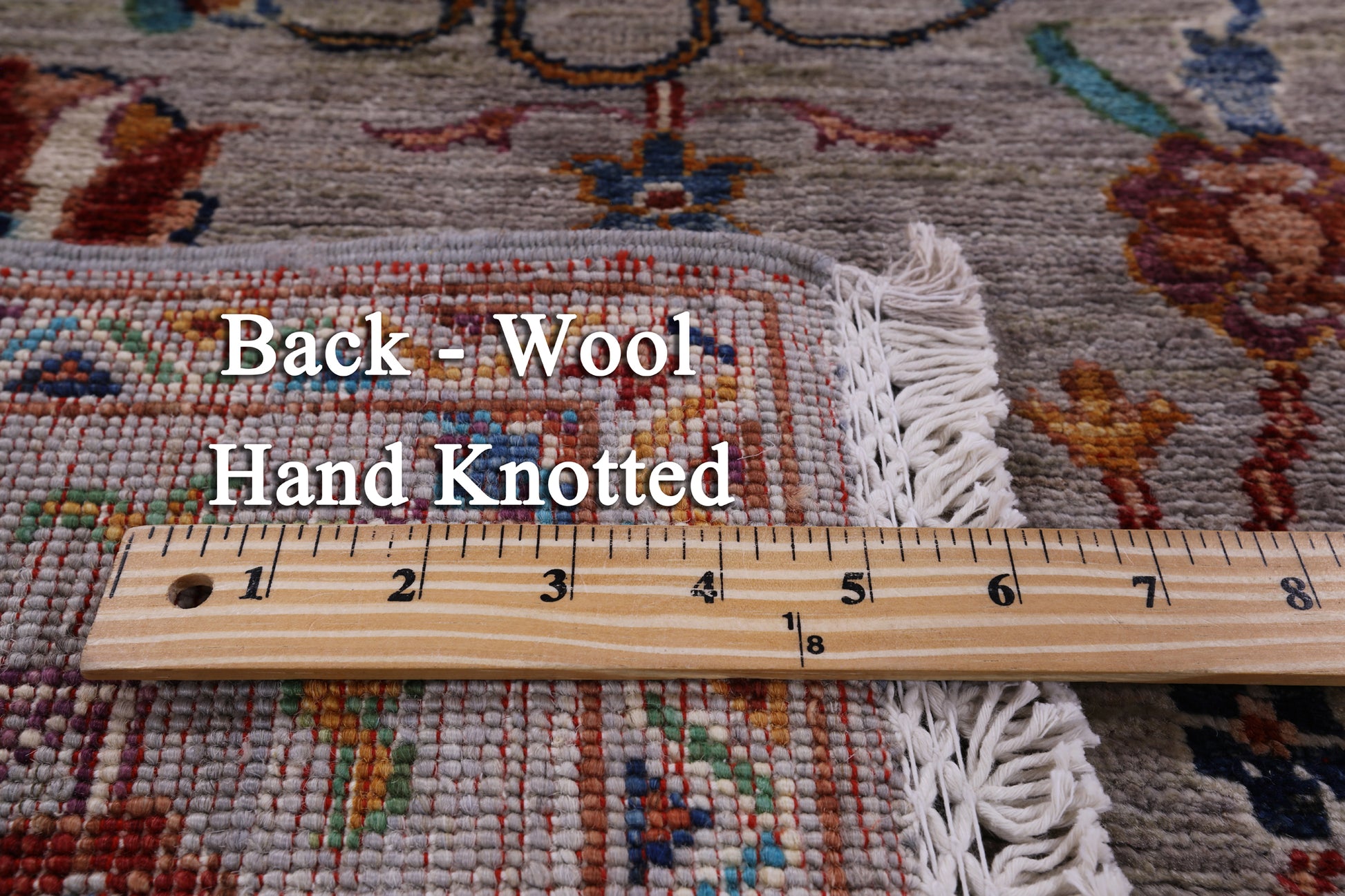 Peshawar Hand Knotted Wool Rug - 5' 0" X 6' 8" - Golden Nile