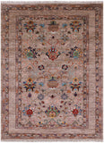 Peshawar Hand Knotted Wool Rug - 5' 1" X 6' 7" - Golden Nile