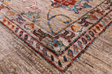 Peshawar Hand Knotted Wool Rug - 5' 1" X 6' 7" - Golden Nile