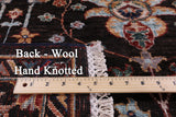 Brown Peshawar Handmade Wool Rug - 6' 4" X 8' 9" - Golden Nile