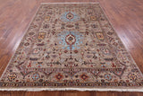 Peshawar Hand Knotted Wool Rug - 6' 9" X 9' 10" - Golden Nile