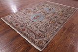 Peshawar Hand Knotted Wool Rug - 6' 9" X 9' 10" - Golden Nile