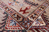 Peshawar Hand Knotted Wool Rug - 6' 9" X 9' 10" - Golden Nile