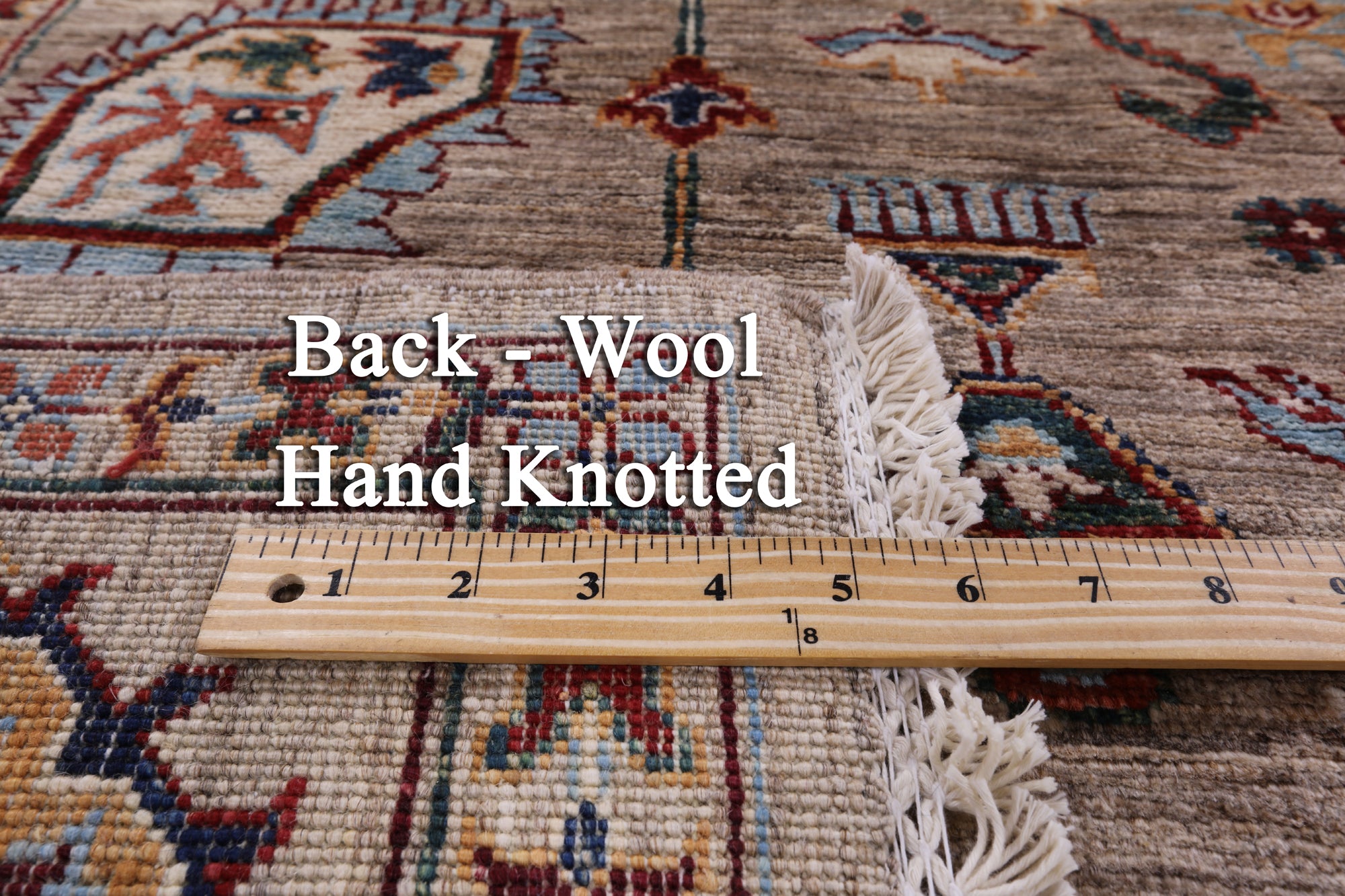 Peshawar Hand Knotted Wool Rug - 6' 9" X 9' 10" - Golden Nile