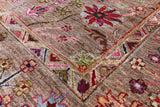 Peshawar Handmade Wool Rug - 5' 8" X 8' 5" - Golden Nile