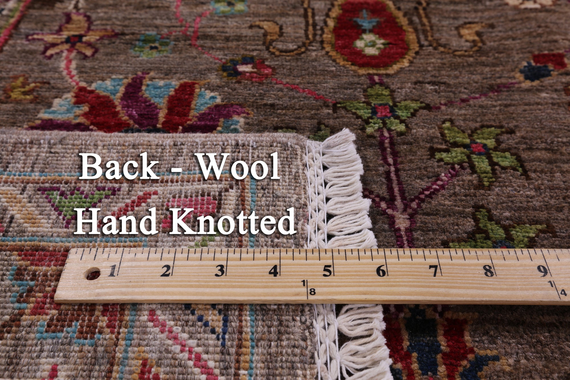 Peshawar Handmade Wool Rug - 5' 8" X 8' 5" - Golden Nile