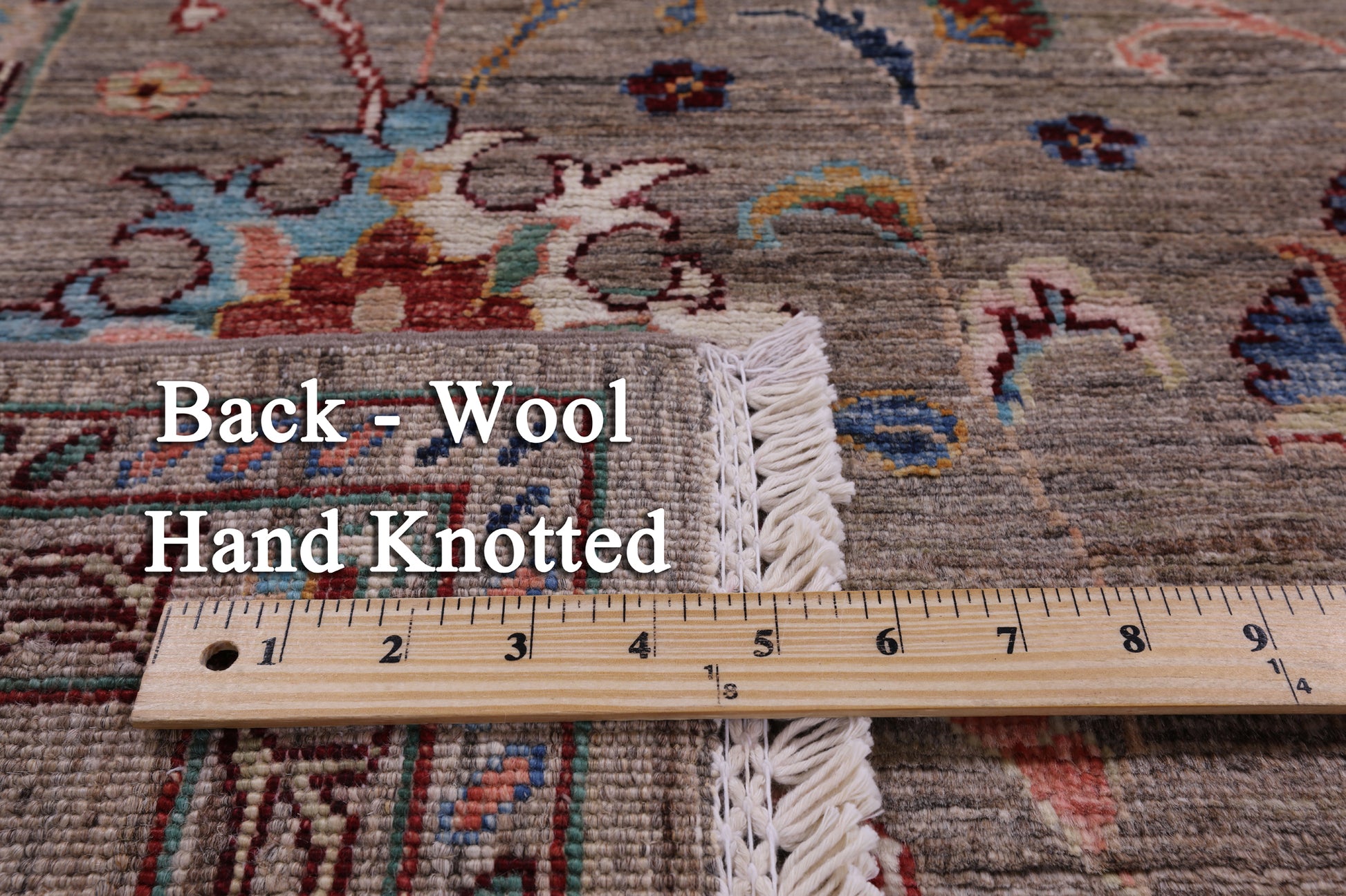 Peshawar Hand Knotted Wool Rug - 4' 11" X 7' 1" - Golden Nile