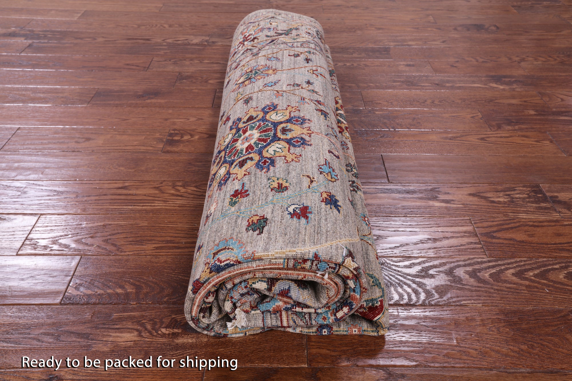 Peshawar Hand Knotted Wool Rug - 8' 2" X 11' 6" - Golden Nile