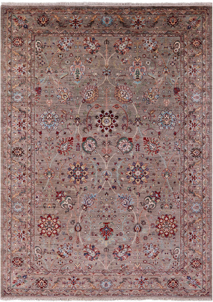 Peshawar Hand Knotted Wool Rug - 8' 2" X 11' 6" - Golden Nile