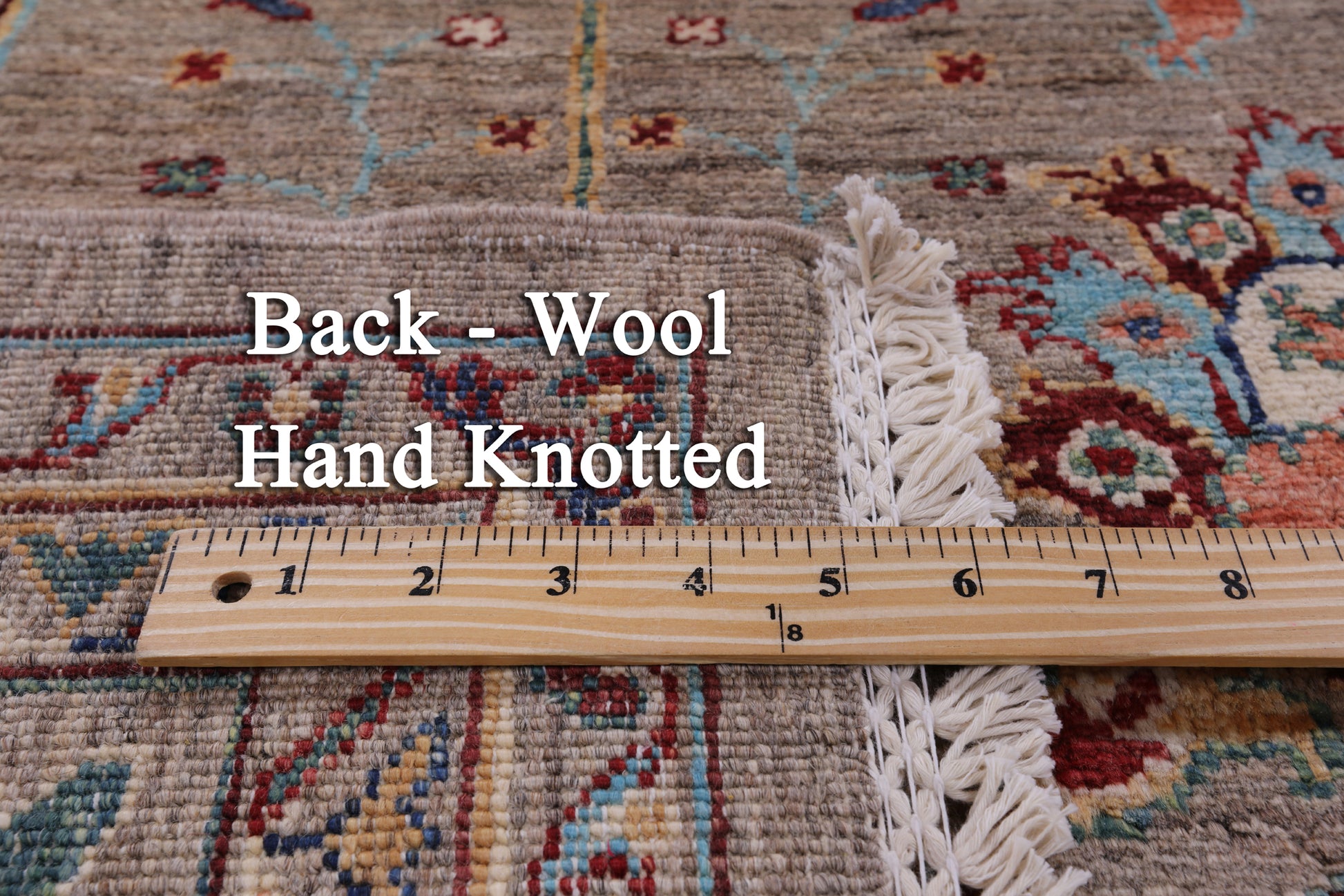 Peshawar Hand Knotted Wool Rug - 8' 2" X 11' 6" - Golden Nile