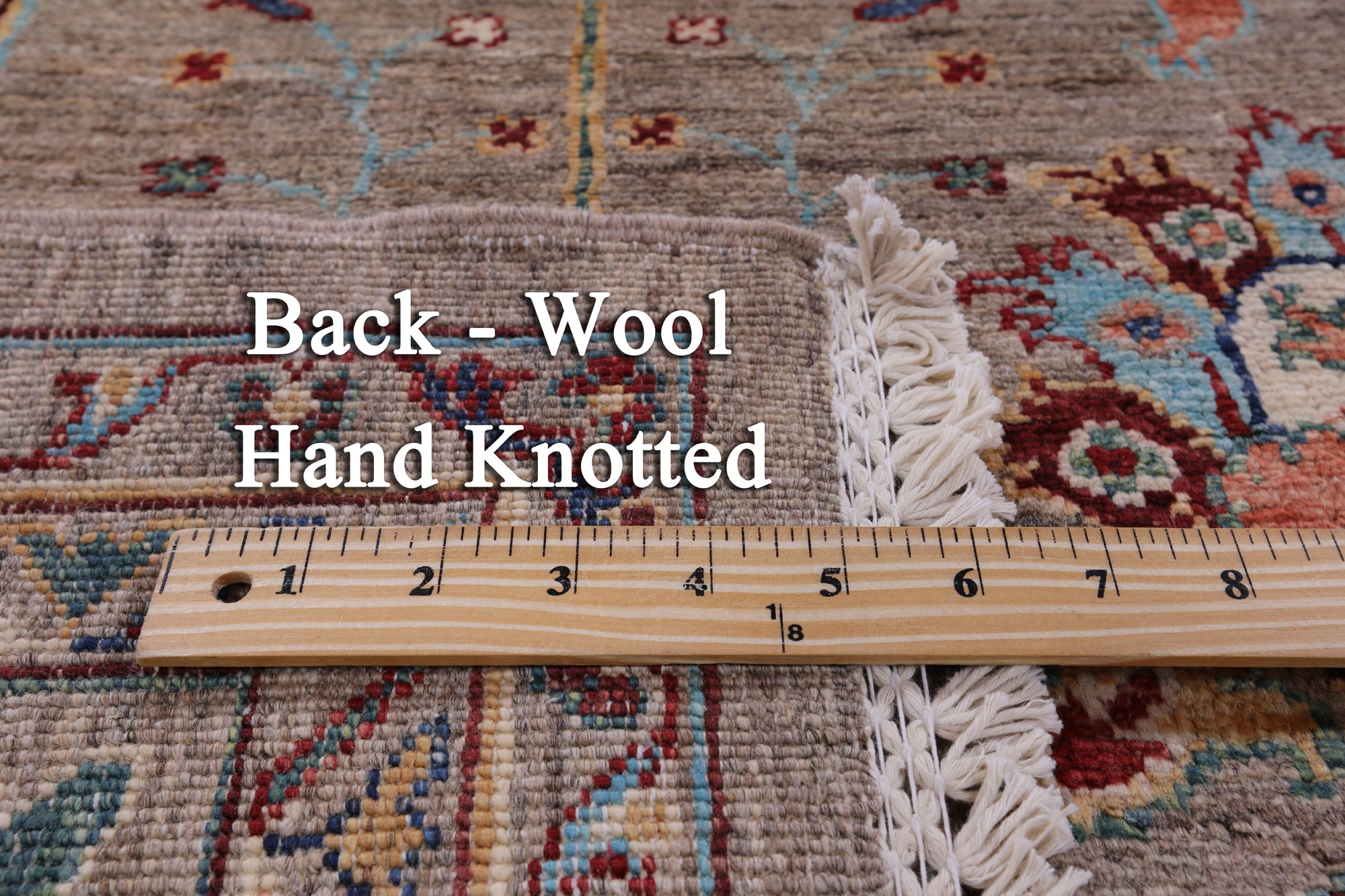 Peshawar Hand Knotted Wool Rug - 8' 2" X 11' 6" - Golden Nile