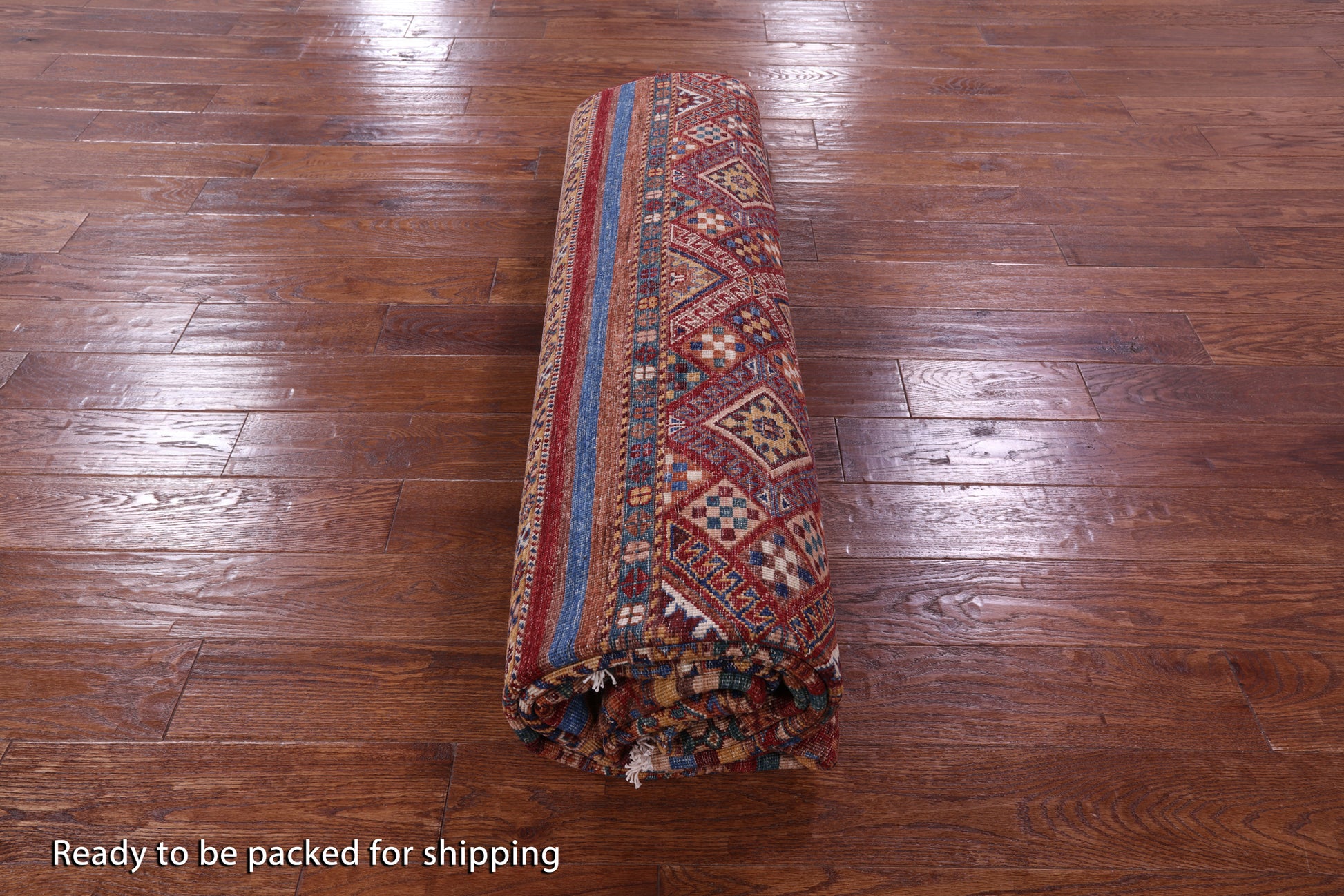Khorjin Persian Gabbeh Hand Knotted Wool Rug - 8' 2" X 11' 6" - Golden Nile