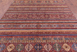 Khorjin Persian Gabbeh Hand Knotted Wool Rug - 8' 2" X 11' 6" - Golden Nile