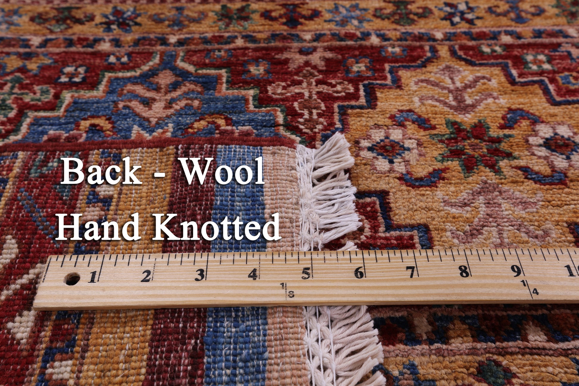 Khorjin Persian Gabbeh Hand Knotted Wool Rug - 8' 2" X 11' 6" - Golden Nile