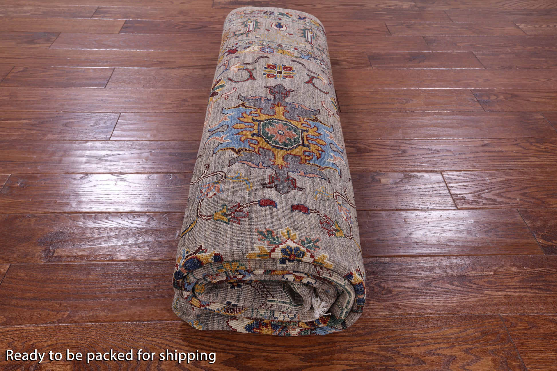 Peshawar Hand Knotted Wool Rug - 6' 11" X 9' 11" - Golden Nile