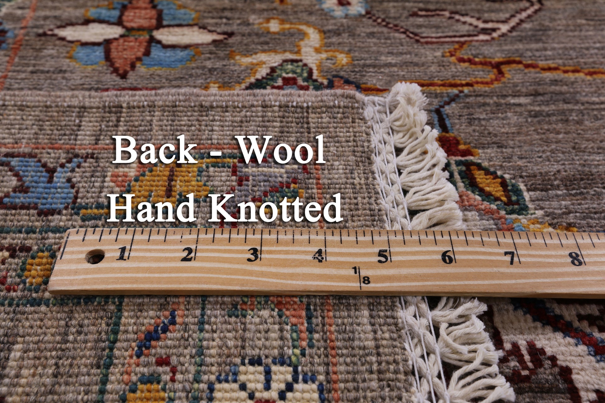 Peshawar Hand Knotted Wool Rug - 6' 11" X 9' 11" - Golden Nile