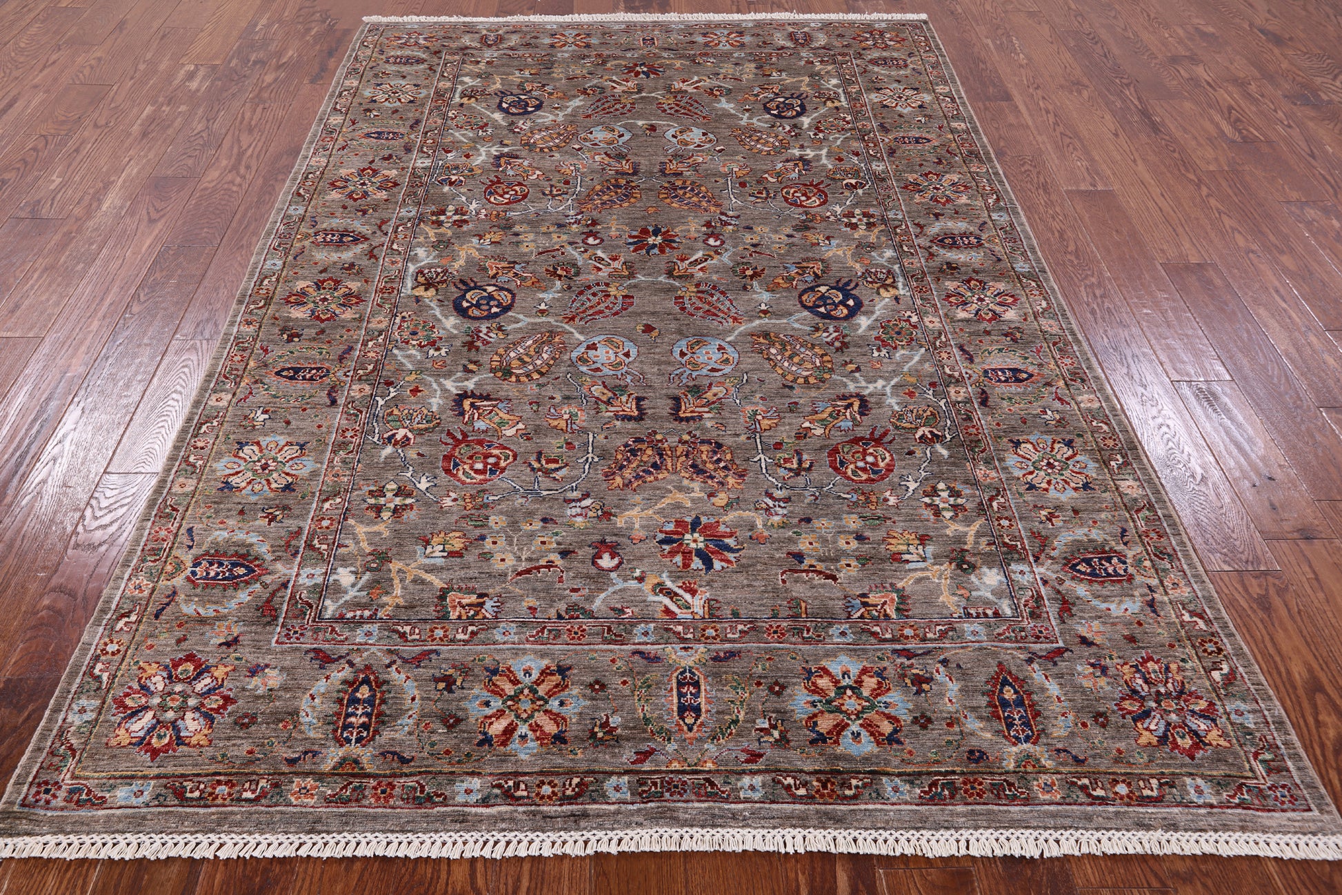 Peshawar Handmade Wool Rug - 5' 11" X 8' 11" - Golden Nile